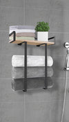 Hanging Metal Towel Rack – "Sleek hanging metal towel rack for bathroom"
