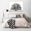 Black And White Winter Trees Modern Sofa Background Wall Decorative Painting