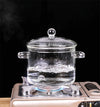 Transparent Glass Pot on a Stove