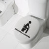 Funny Bathroom Wall Sticker – "Humorous waterproof toilet sticker for wall decor.
