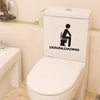 Toilet Wall Sticker Close-Up – "Detailed view of a bathroom toilet wall sticker design."
