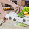 Durable kitchen cutter with interchangeable blades