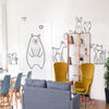 Cute Animal Wall Decal – "Adorable animal characters bedroom sticker for children"
