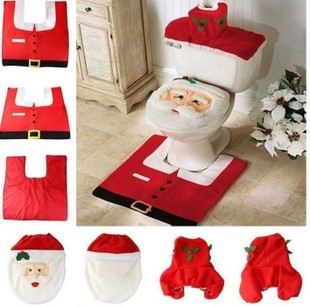 Best Christmas Style Printed Bathroom Toilet Set – Festive Holiday Bathroom Decor