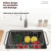 Adjustable Kitchen Sink Telescopic Stainless Steel Basket - Durable & Space-Saving Drain Rack