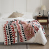 Cozy Bedroom Knitted Flower Pattern Blanket – Soft & Stylish Bedding for Every Season