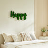 HAPPY Letter Art Moss Wall Decorations