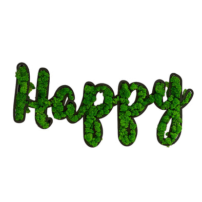 HAPPY Letter Art Moss Wall Decorations