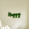 HAPPY Letter Art Moss Wall Decorations