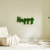 HAPPY Letter Art Moss Wall Decorations