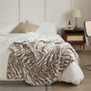 Cozy Bedroom Knitted Flower Pattern Blanket – Soft & Stylish Bedding for Every Season