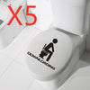 Stylish Toilet Sticker Application – "Easy-to-apply bathroom toilet wall sticker with modern design."
